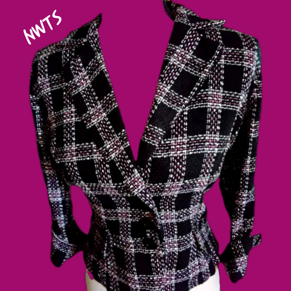 No Boundaries Plaid Blazer NWTS